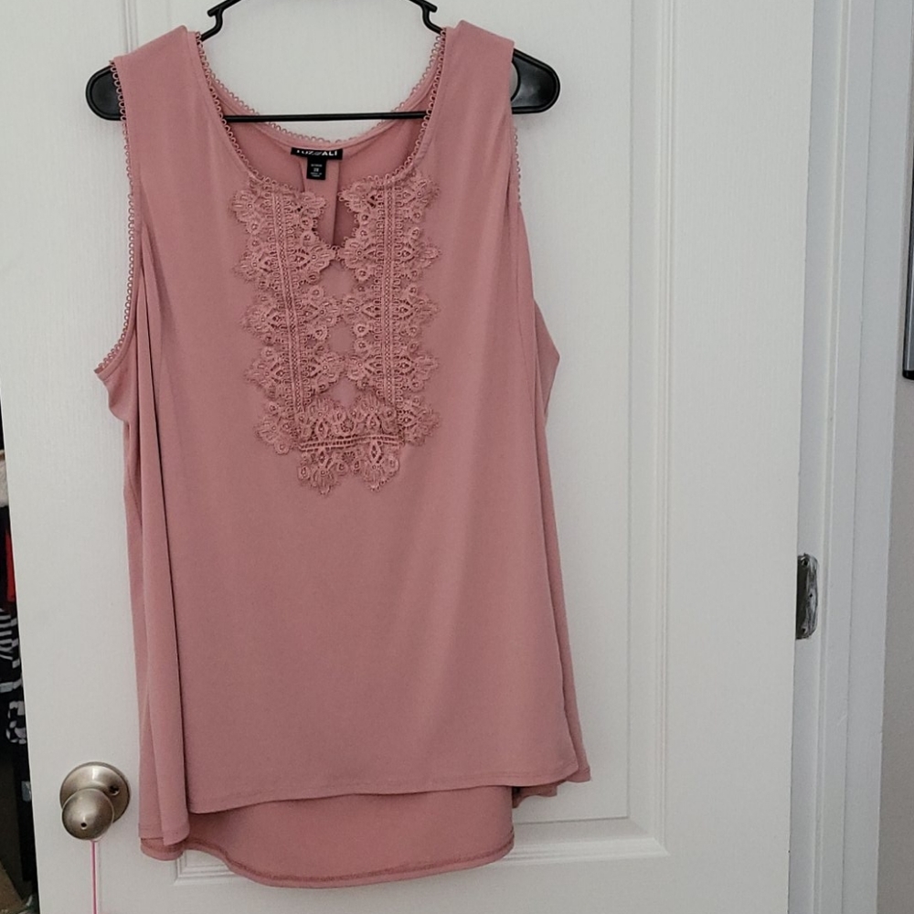 Roz&Ali 3xl blush blouse